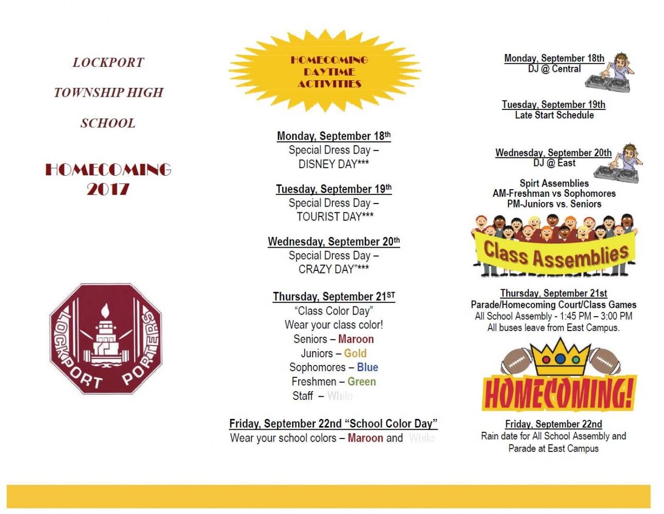 LTHS 2017 Homecoming brings forth series of events next week