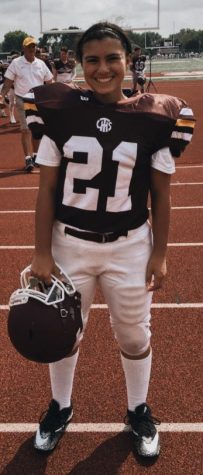 Female football player Maile Gurule tackles stereotypes