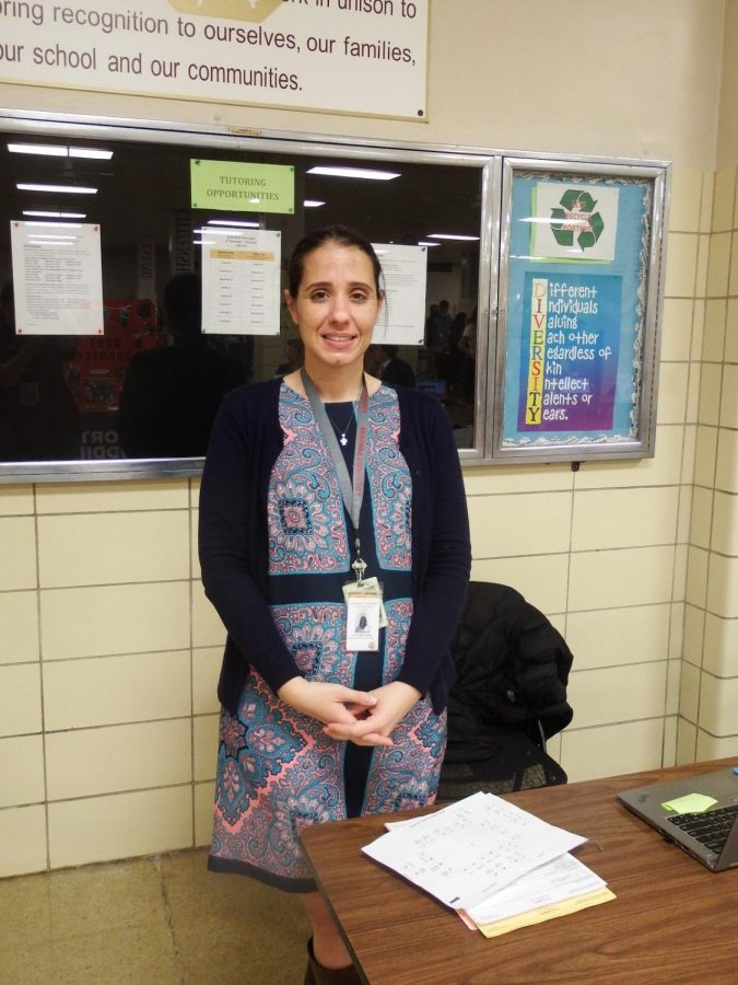 FEA's sponsor, Mrs. Hernandez, at this year's Step Up Night