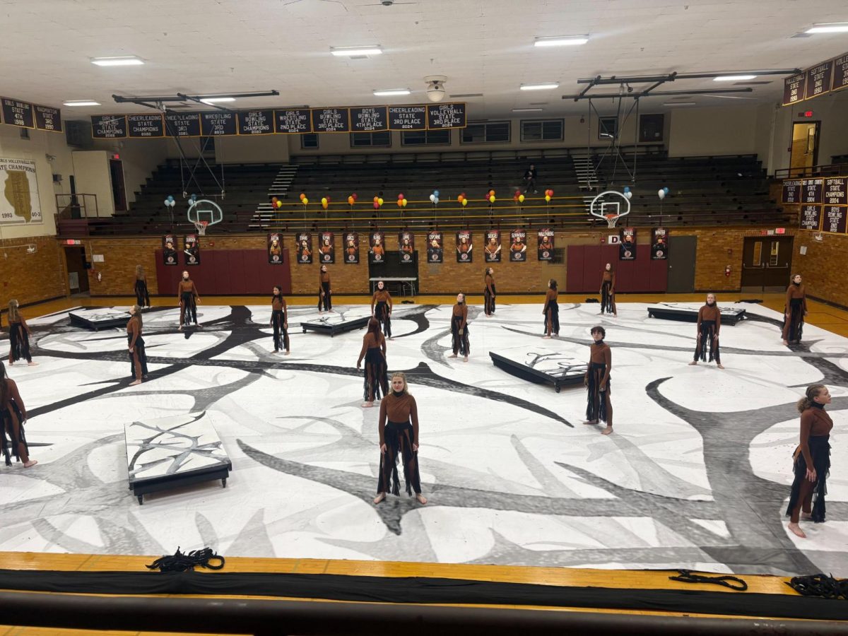 LTHS Varsity Winterguard performs their piece 'The Final Hour'