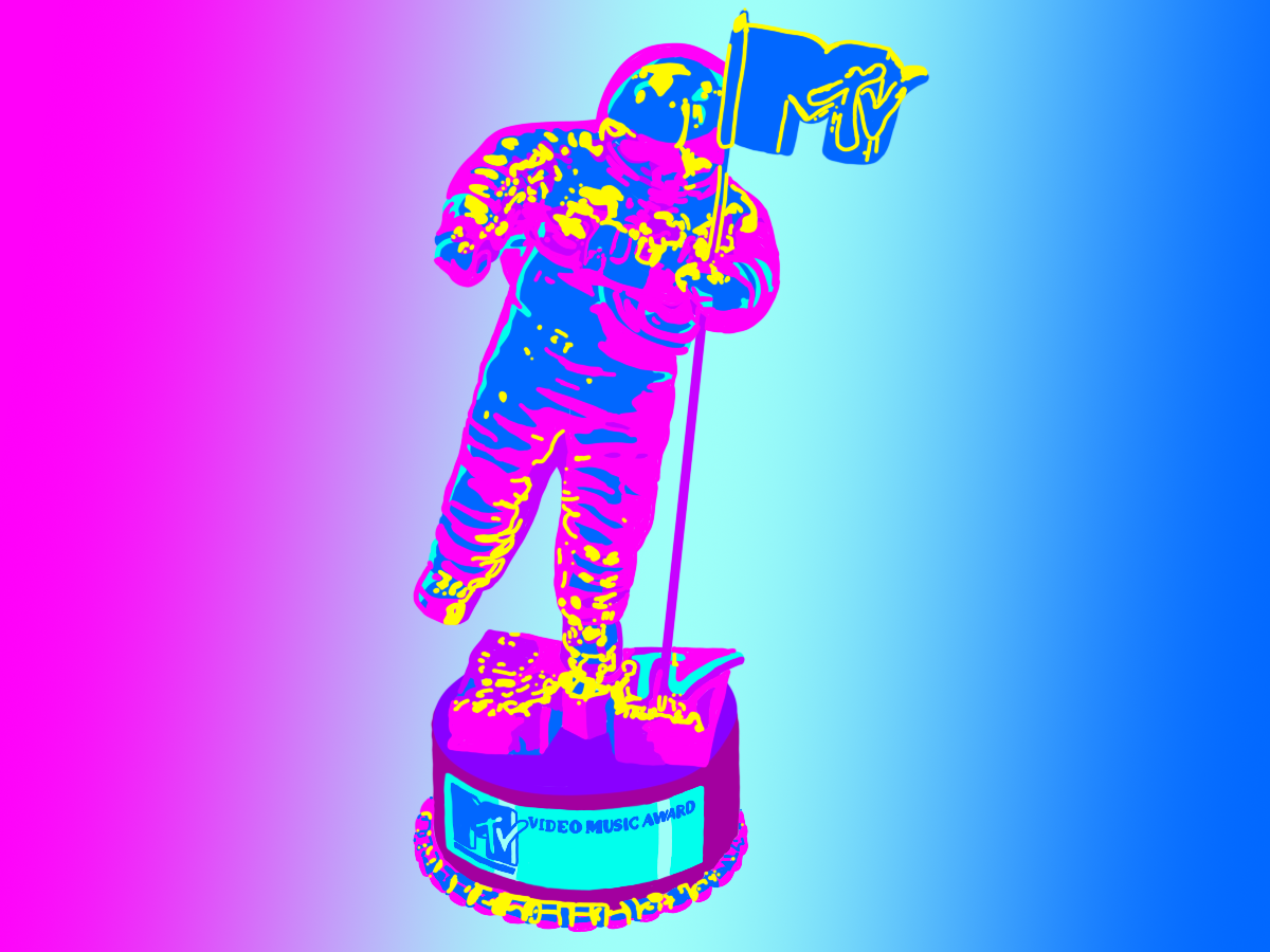 VMAs 2025 award. Image digitally illustrated by Emma Lasko. 