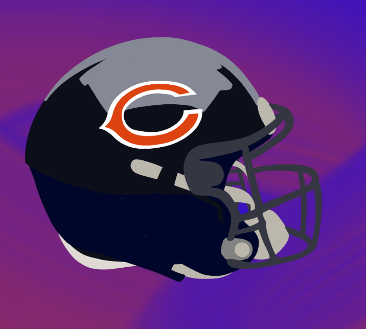 Bears helmet. Digitally illustrated by Emma Lasko.