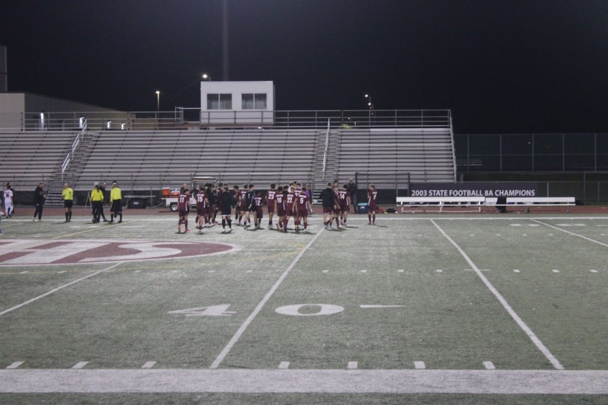 Porters walking off the home field for the last time this season. 