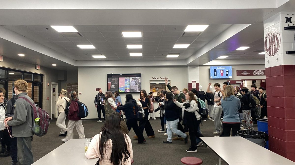 Dozens of students walked out of LTHS on February 6 to protest recent actions by U.S. Immigration and Customs Enforcement.
Image Credit: Kyan Santiago
